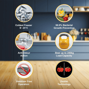 Whirlpool Frost Free Double Door | 235 L | 2 Star Refrigerator | Wine Palm | NEO 278LH PRM