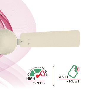 Polycab  Vital High Speed Ceiling Fan | 1200 mm | 3 Blade | Pearl Ivory