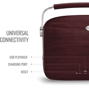 Saregama Carvaan Malayalam Portable Bluetooth Speaker | Cherrywood Red | SC03