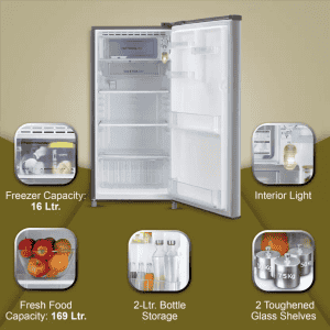 LG Direct Cool Single Door Refrigerator | 185 L | 3 Star | GL-B199OPZD