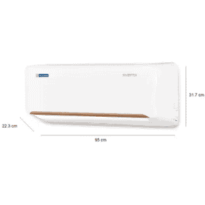 Blue Star Split Inverter AC | 1.5 Ton | 5 Star | White | IC518QNURS