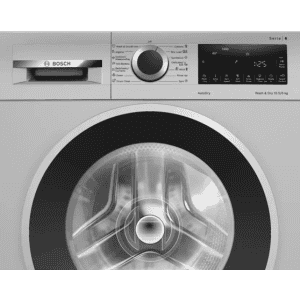 BOSCH Series 6 Fully Automatic Front Load Washer Dryer | 10.5/6 kg | 5 Star | Silver | WNA264U9IN