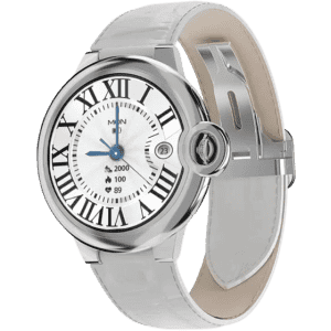 Fire-Boltt Topaz Round Luxury Smartwatch |1.3 Inch | White