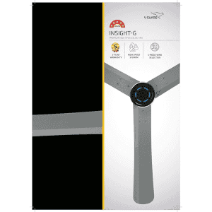 V-Guard INSIGHT-G Ceiling Fan | 1200 mm | BLDC Motor | Remote Control | Alps Blue