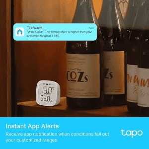 Tp-Link Tapo Smart Temperature  Humidity Monitor | Free Data Storage & Visual Graphs