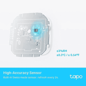 Tp-Link Tapo Smart Temperature  Humidity Monitor | Free Data Storage & Visual Graphs