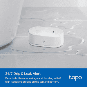 TP-Link Tapo T300 Smart Water Leak Sensor | Dripping Detection | White