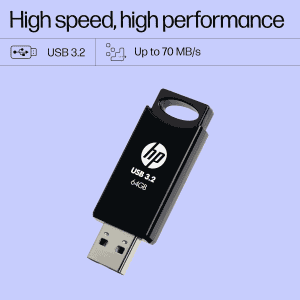 HP 712w USB Flash Drive | 64GB | 3.2 | Black