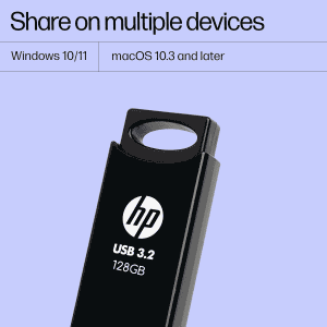 HP USB 3.2 Flash Drive | 128GB | 712w | Black
