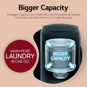 LG Top Load Washing Machine | AI Direct Drive In built Heater | 9 Kg | Middle Black | THD09SPM ABMQEIL