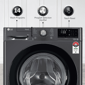 LG Fully Automatic Front Loading Washing Machine | 9 Kg | Middle Black | FHV1409Z2M ABMQEIL