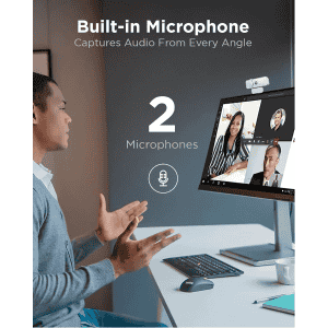 Lenovo 300 FHD WebCam | Flexible Mount | Cloud Grey