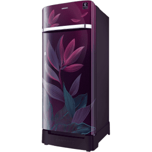 Samsung Direct Cool Single Door Refrigerator | 215 L | Base Stand Drawer | Paradise Bloom Purple | RR23D2H259R/HL