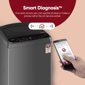 LG Top Load Washing Machine | AI Direct Drive In built Heater | 9 Kg | Middle Black | THD09SPM ABMQEIL