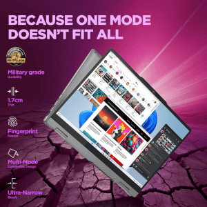 Lenovo IdeaPad 5 2 in 1 Laptop | Intel Core 5 120U | 16 GB | 512 GB | Luna Grey | 83DT004SIN