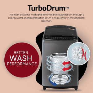 LG Top Load Washing Machine | AI Direct Drive In built Heater | 9 Kg | Middle Black | THD09SPM ABMQEIL