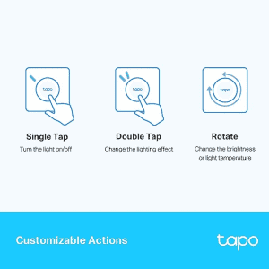 Tp-Link Tapo S200D Smart Remote Dimmer Switch | Multiple Ways Control | White