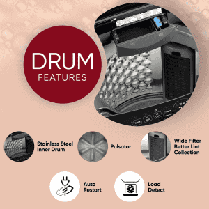 LG Top Load Washing Machine | AI Direct Drive In built Heater | 9 Kg | Middle Black | THD09SPM ABMQEIL