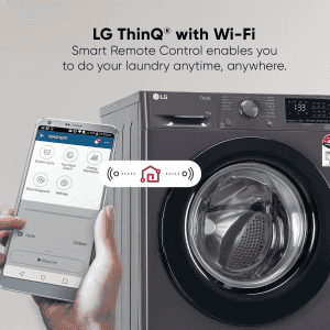 LG Fully Automatic Front Loading Washing Machine | 9 Kg | Middle Black | FHV1409Z2M ABMQEIL