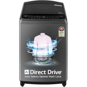 LG Top Load Washing Machine | AI Direct Drive In built Heater | 9 Kg | Middle Black | THD09SPM ABMQEIL