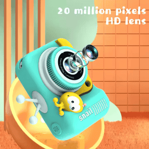 Children Fun Unicorn Camera | New Best Snail 4X Zoom 2.0 Inch IPS 12MP | Peach