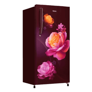 Haier Direct Cool Single Door Refrigerator |  190 L | 2 Star | Red Noisettes Finish | HRD-2102CRN-P