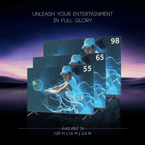 Haier QLED Smart Google TV | Far-Field & Local Dimming | 140 cm (55 inches) | 55S9QT