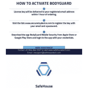 BodyGuard Mobile Security Software VIP | Antivirus | 1 user