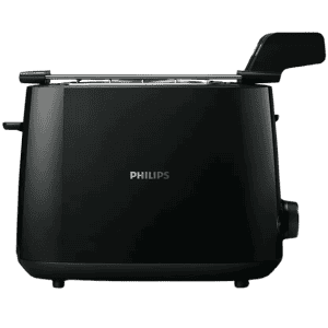 Philips Daily Collection 2 Slice Pop Up Toaster | Integrated Bun Rack | 600 W | Black | HD2583/90