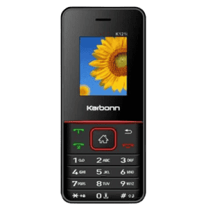 Karbonn K121i Dual Sim Keypad Mobile Phone | Black Red