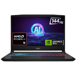 MSI Katana A15 AI Gaming Laptop |  AMD Ryzen 9 Octa Core 8945HS | 16 GB | 1 TB SSD | 8 GB Graphics NVIDIA GeForce RTX 4070 | Black | AI B8VG-440IN