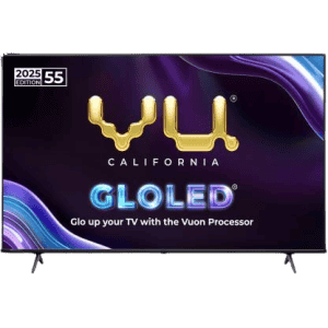 Vu GloLED Ultra HD 4K TV |  139 cm (55 Inch) | 55GLOLED25