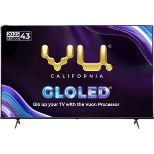Vu GloLED Ultra HD 4K LED Smart Google TV | 108 cm (43 Inch) | 43GLOLED25
