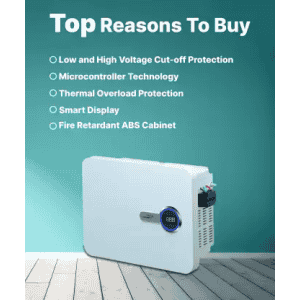 V-Guard VWI Voltage Stabilizer | 400 | White