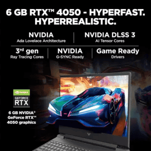 HP Victus Gaming Laptop | Intel Core i7 13th Gen 13620H | 16 GB | 512 GB SSD | 6 GB Graphics NVIDIA GeForce RTX 4050 | 15-fa1274TX
