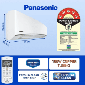 Panasonic  Split Inverter AC | 1 Ton  | 5 Star | White | CS/CU-EU12AKY5F