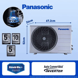 Panasonic EU 7 in 1 Convertible Inverter Split AC | 1 Ton | 3 Star | EU12AKY3F
