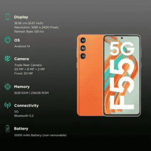 Samsung Galaxy F55 5G | 8 GB | 128 GB | Apricot Crush