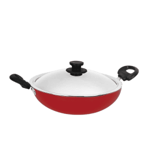 Pigeon Storm Aluminium Kadai | 200 IB | Red | SAP-14041