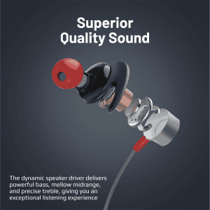 Promate Blend Bluetooth Wireless Neckband Earphones | Black