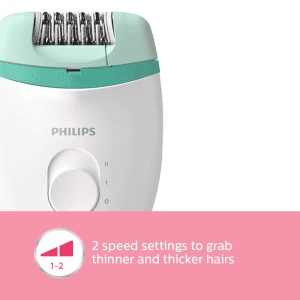 Philips Corded Compact Epilator | shaver and epilator for gentle hair removal at home | BRE245/00