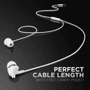boAt BassHeads 100 Wired Headphones | White