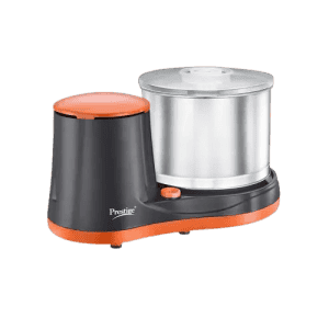Prestige Wet Grinder | Coconut Scraper | Atta Kneader Attachments | 200 W | Black & Orange | PWG 07 41213