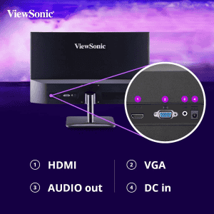 ViewSonic FHD IPS Monitor | 24 inch | Black | VA2432-MH
