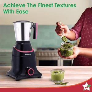Wonderchef Select Mixer Grinder | 750W  | 4 Jar | Black