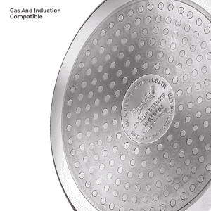 Prestige Omega Deluxe Aluminium Induction Base Non Stick Omni Tawa | 28 cm | Red
