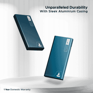 boAt Energyshroom Powerbank | 10000mAh | Steel Blue | PB300