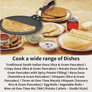 Hawkins Futura Non Stick Dosa Tawa | Induction Dosa Tawa | 30 cm | 4.88 mm | INDT30