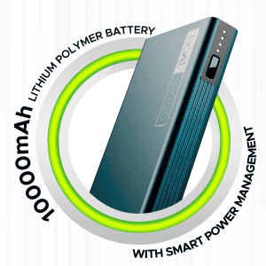 boAt Energyshroom Powerbank | 10000mAh | Steel Blue | PB300