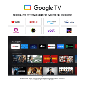 Panasonic Smart LED Google Tv |  108 cm (43 Inch) | 4K Ultra HD | Black | TH 43MX740DX